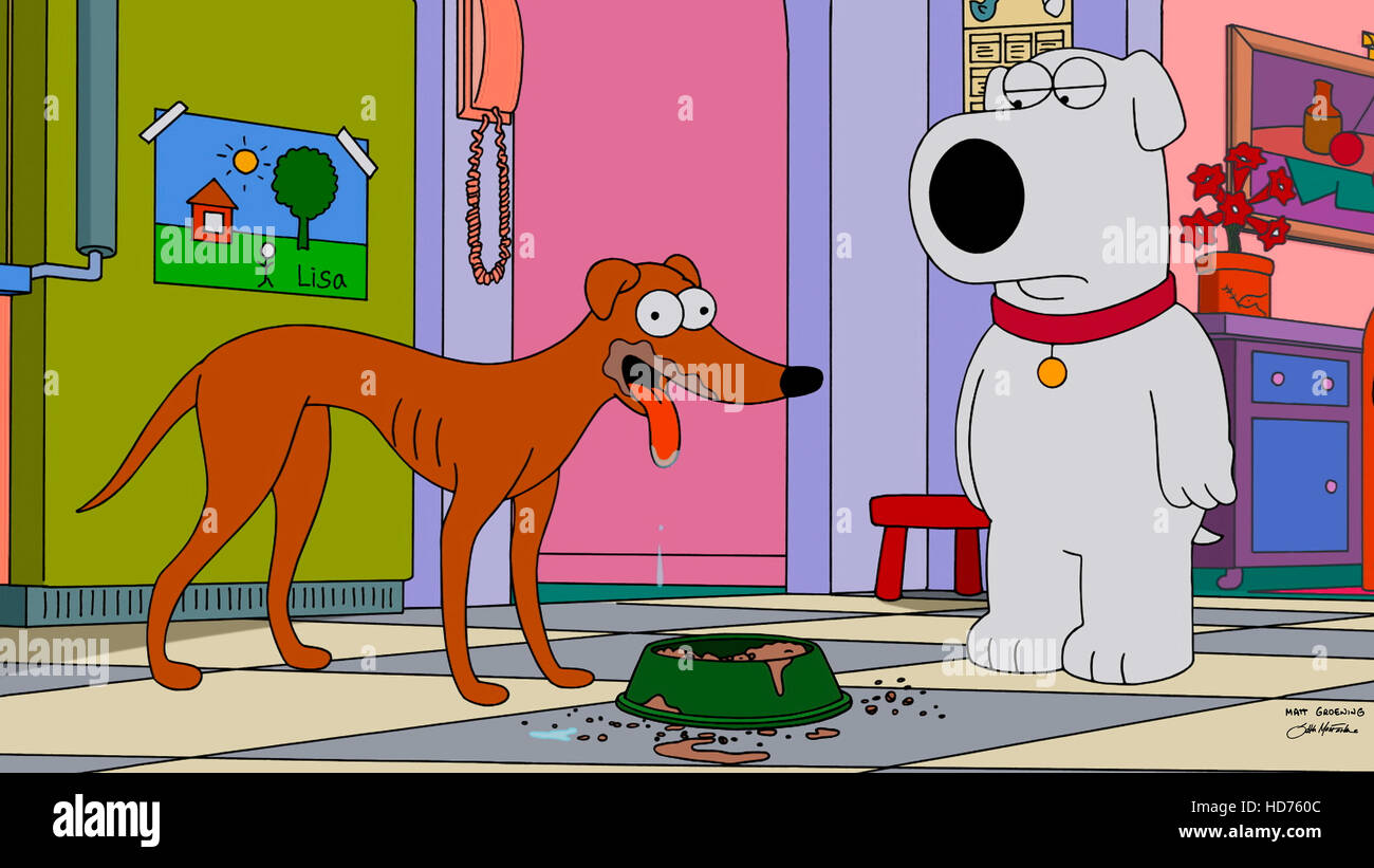 FAMILY GUY from left Santa s Little Helper Brian the dog