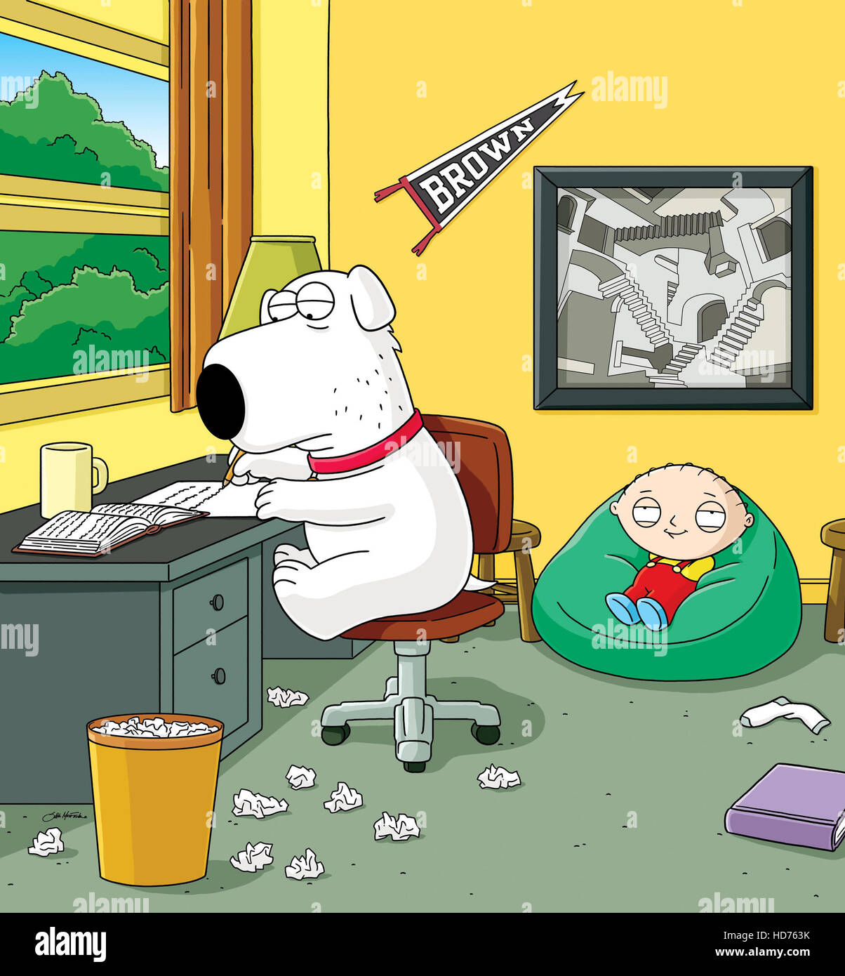 FAMILY GUY, Brian the Dog, Stewie Griffin, 'Brian Goes Back to College