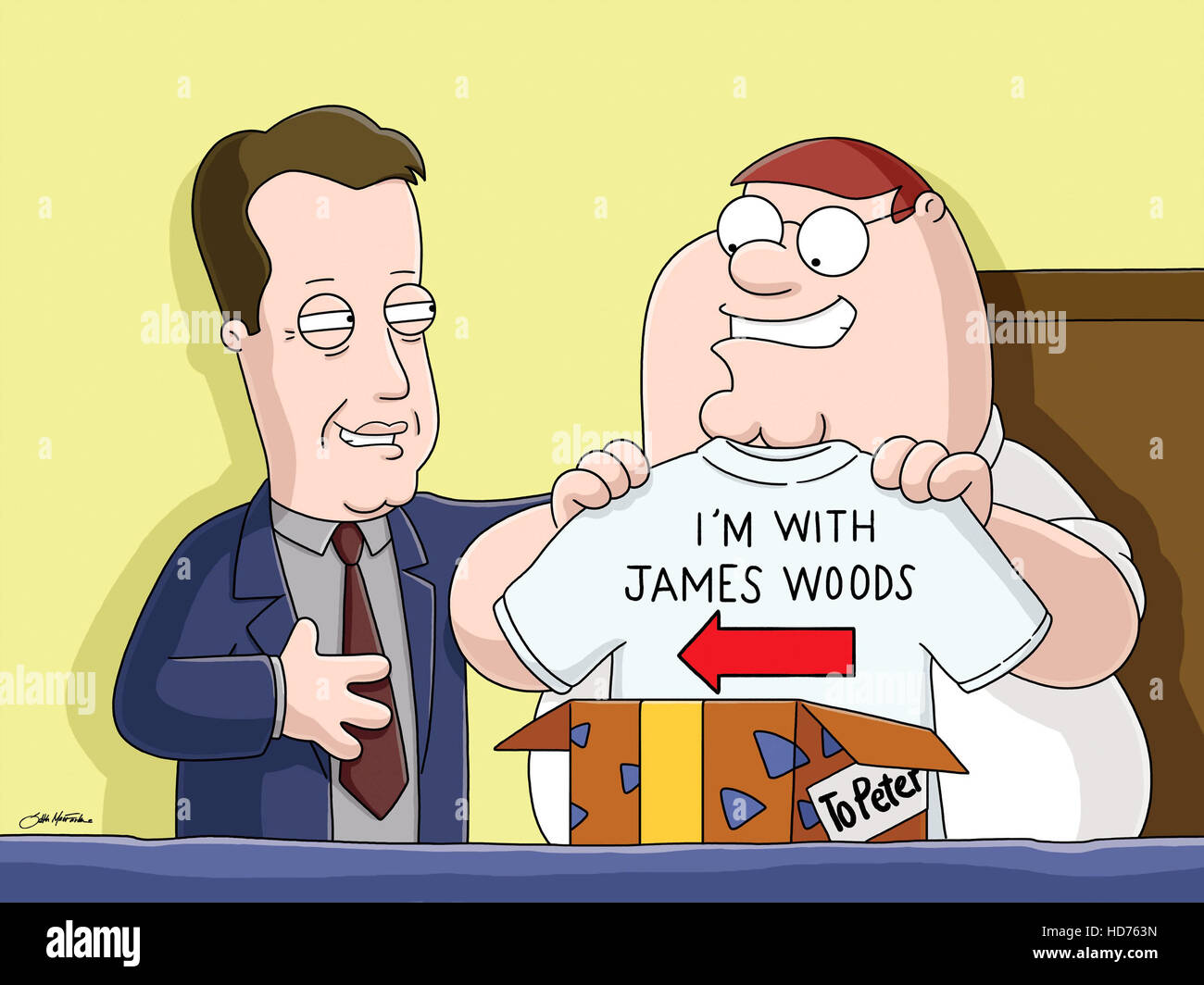FAMILY GUY, James Woods, Peter Griffin, 'Peter's Got Woods', (Season 4