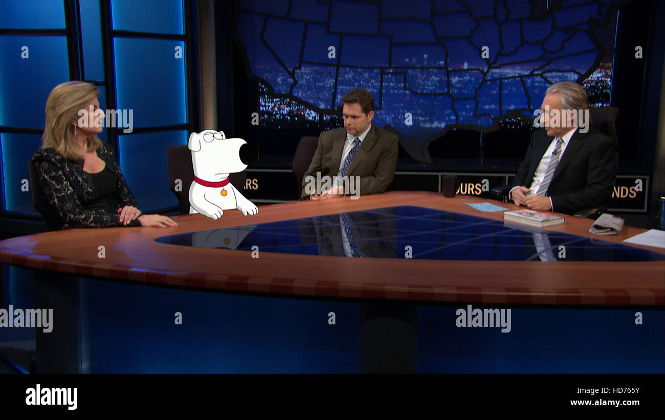 FAMILY GUY, (from left) Arianna Huffington, Brian the dog, Dana Gould