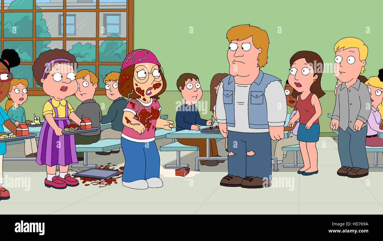 FAMILY GUY, second from left Meg Griffin (voice Mila Kunis) in 