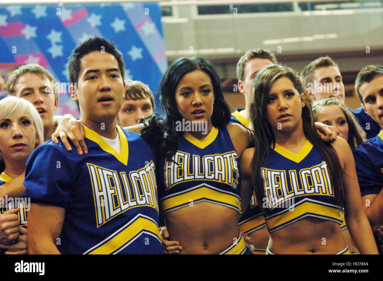 HELLCATS, (front, from left) Jeremy Wong, Heather Hemmens, Ashley