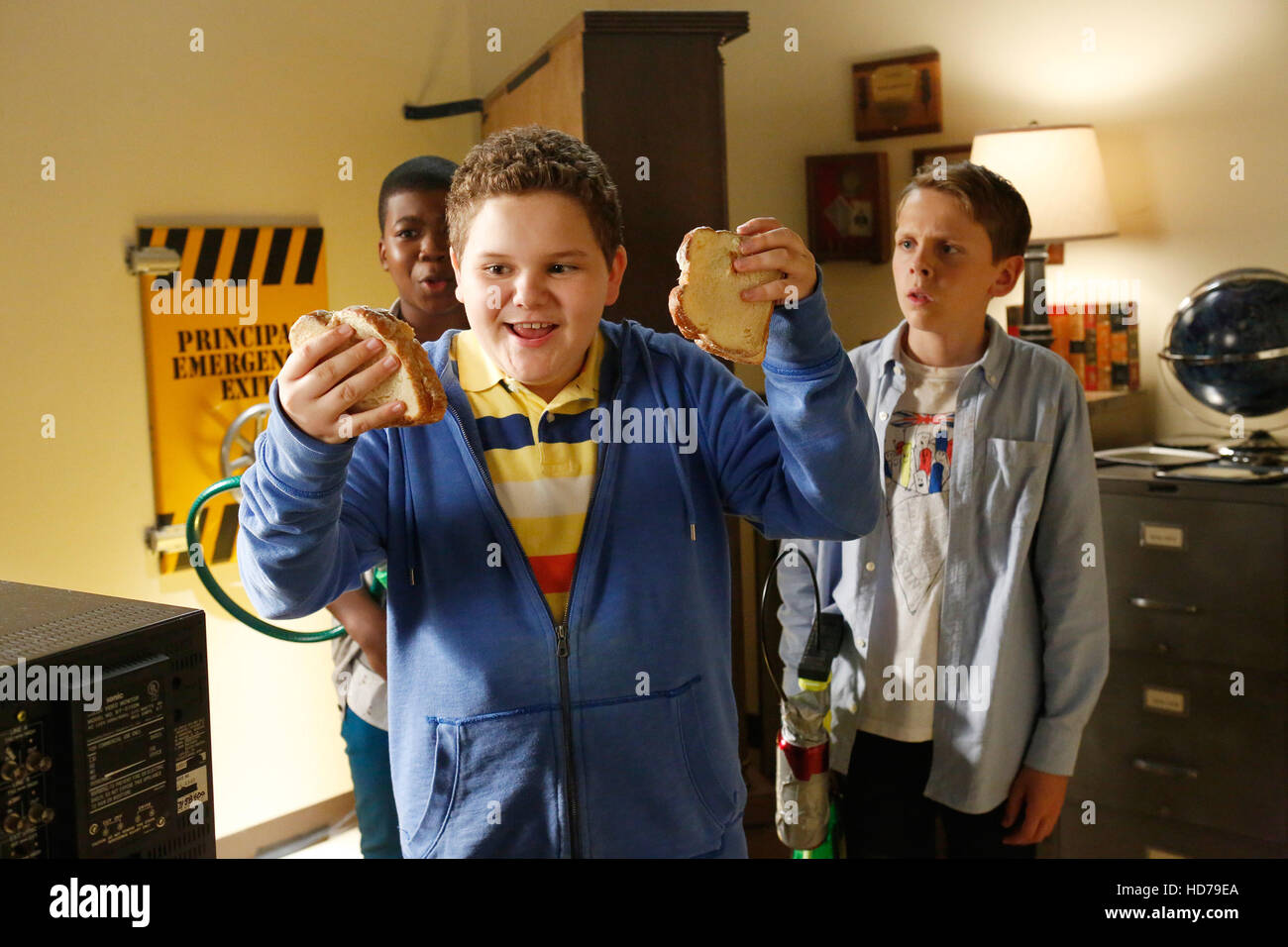 KIRBY BUCKETS, (from left) Mekai Curtis, Cade Sutton, Jacob Bertrand