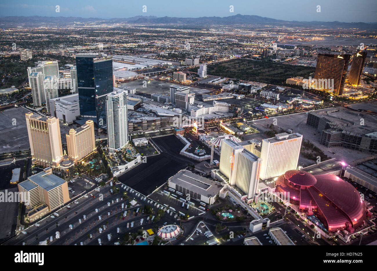 General shots of Las Vegas and surrounding area including aerial images