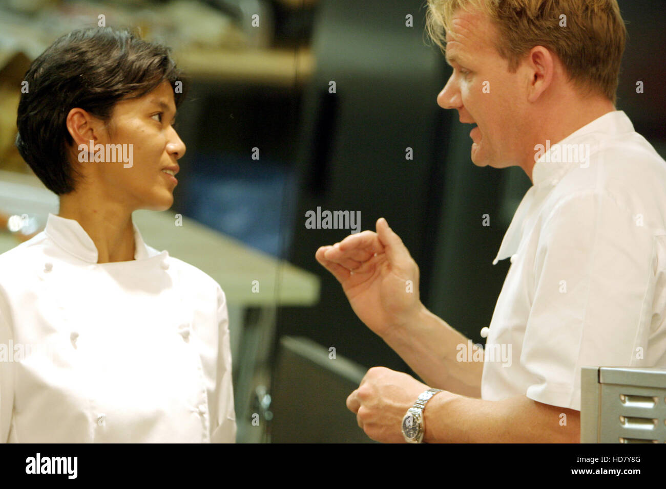 HELL'S KITCHEN, Sous Chef Mary Ann Salcedo, Head Chef Gordon Ramsay