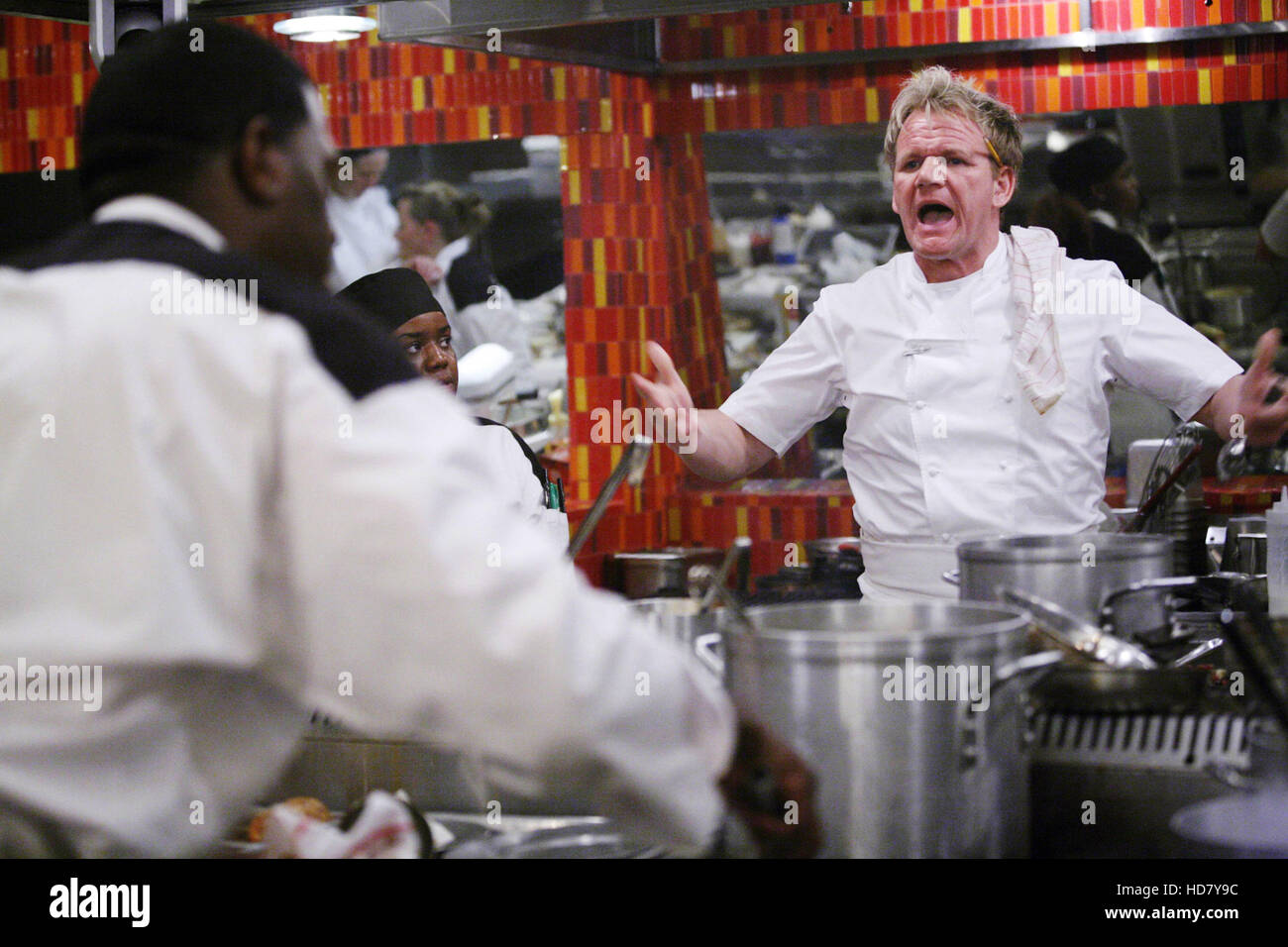 HELL'S KITCHEN, Chef Gordon Ramsay (right), 'Day 11', (Season 4, aired
