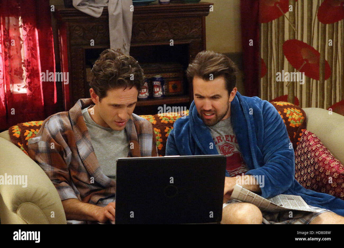 IT'S ALWAYS SUNNY IN PHILADELPHIA, lr Glenn Howerton, Rob McElhenney
