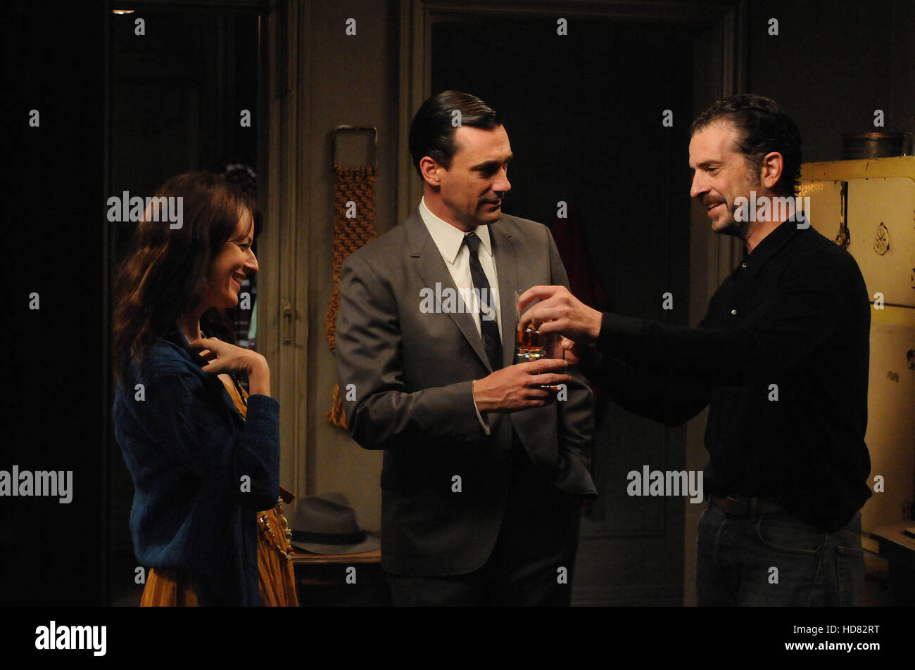 MAD MEN, (from left) Rosemarie DeWitt, Jon Hamm, John Ales, 'Blowing