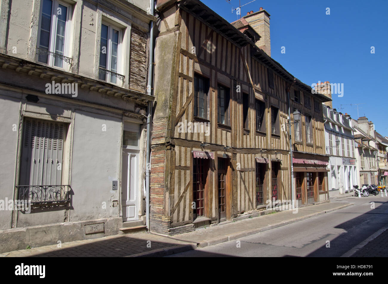Troyes old buildings Stock Photo