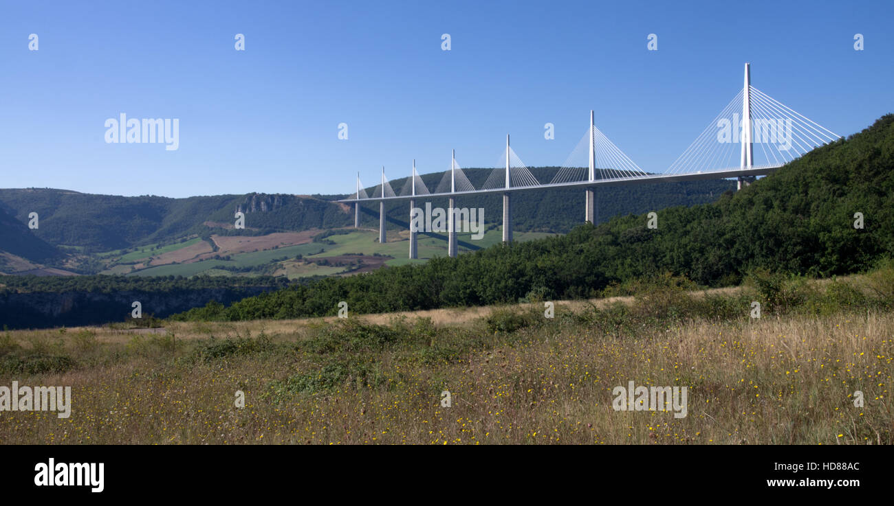 Millau Viaduct Stock Photo