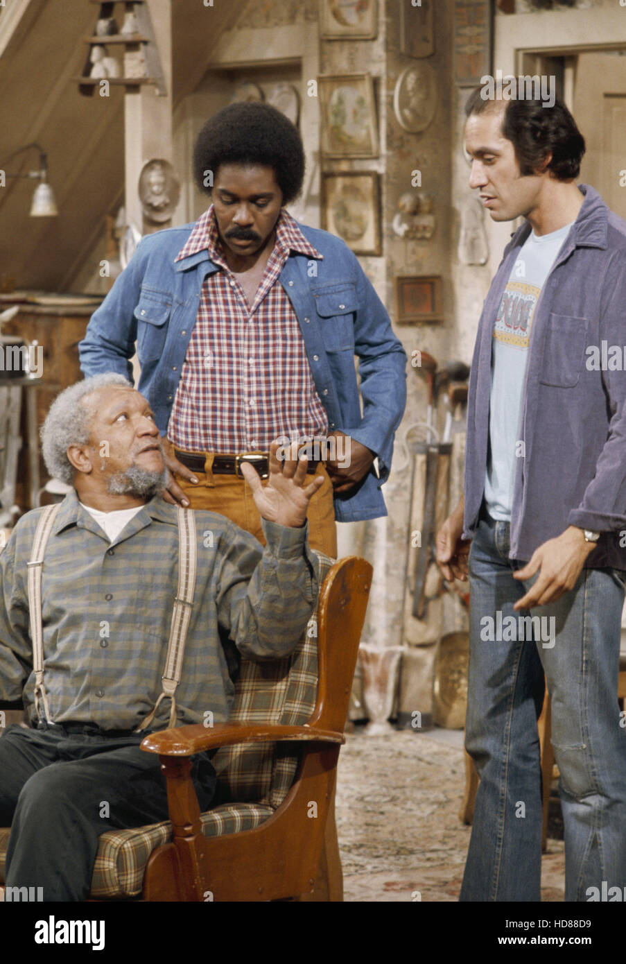 SANFORD AND SON, (from left): Redd Foxx, Demond Wilson, Nathaniel