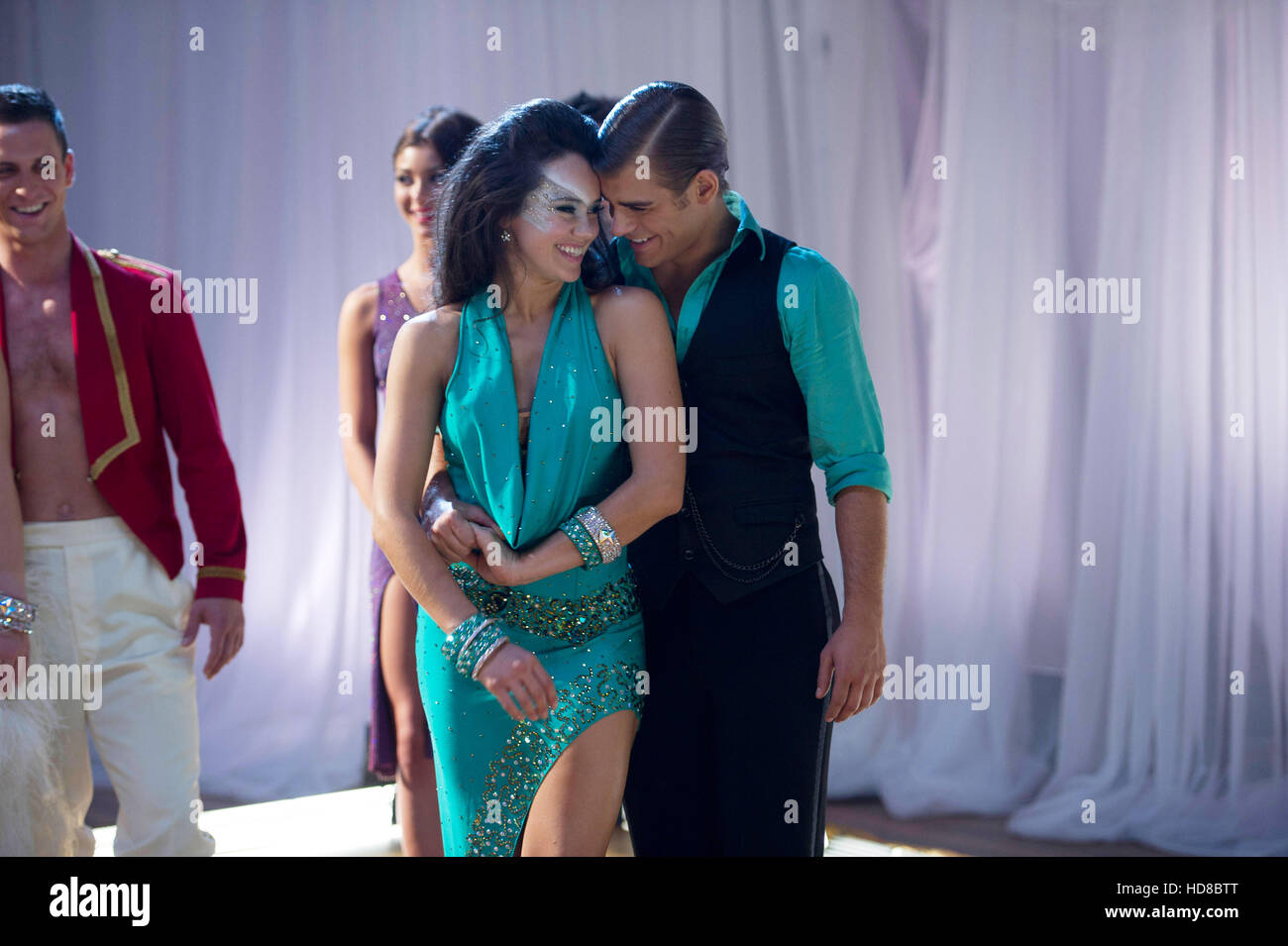 Holiday Spin L R Allie Bertram Garrett Clayton 2012 Ph Diyah Pera C Lifetime Television Courtesy Everett Collection Stock Photo Alamy