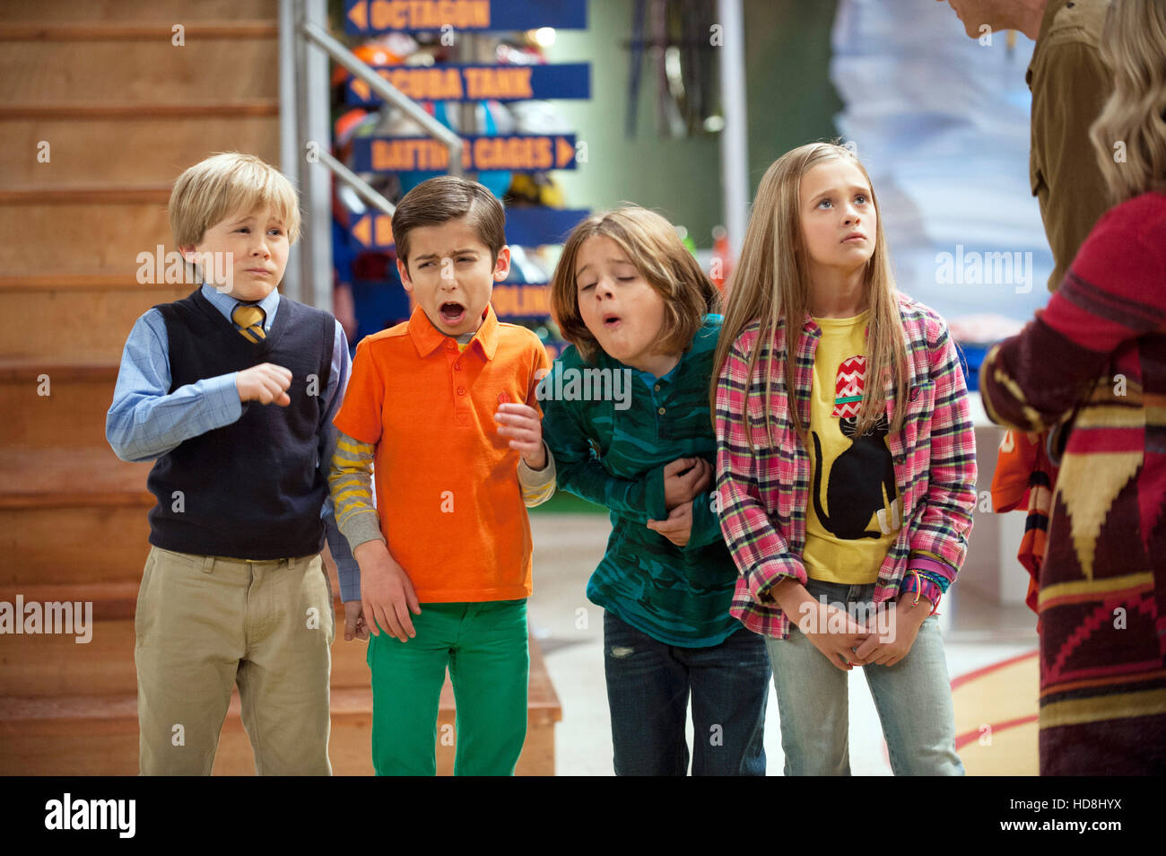 NICKY, RICKY, DICKY AND DAWN, lr Mace Coronel, Aidan Gallagher, Casey