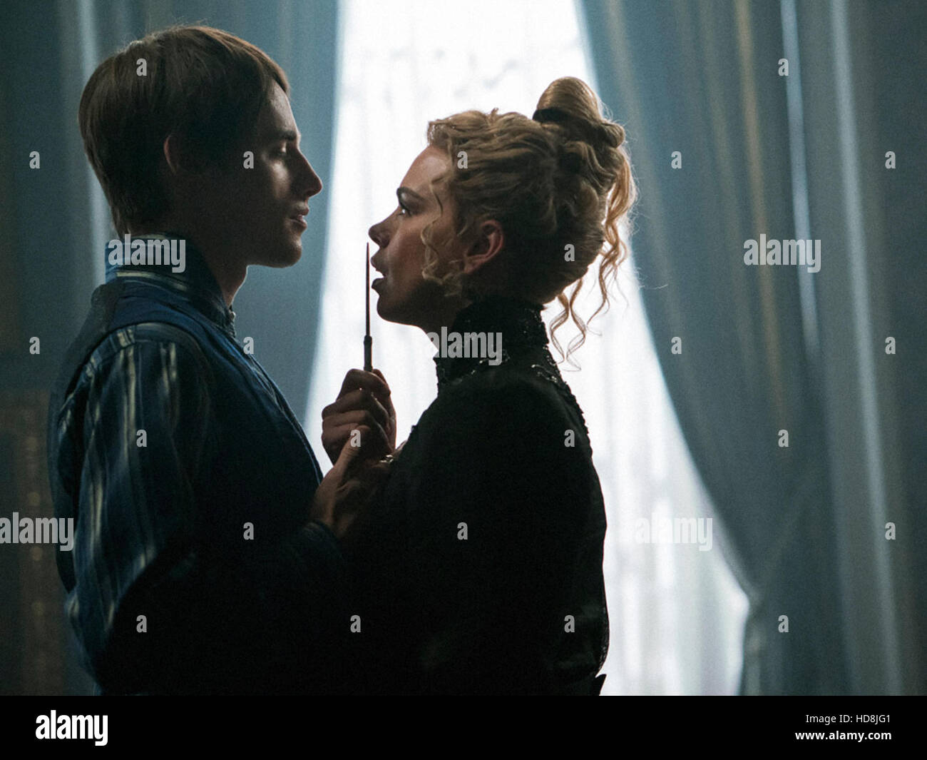 PENNY DREADFUL, l-r: Reeve Carney (as Dorian Gray), Billie Piper in 'No ...