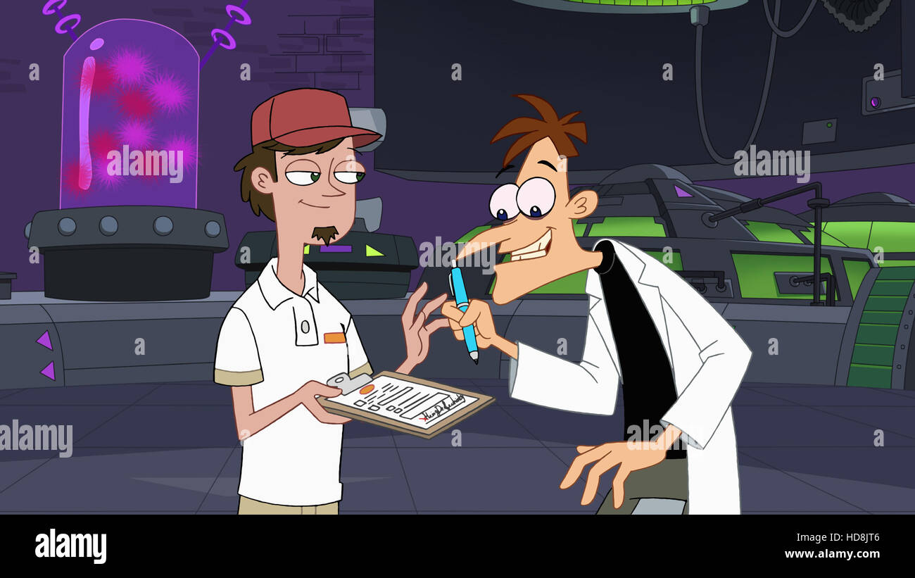 PHINEAS AND FERB, (from left) Paul, Dr. Heinz Doofenshmirtz, 
