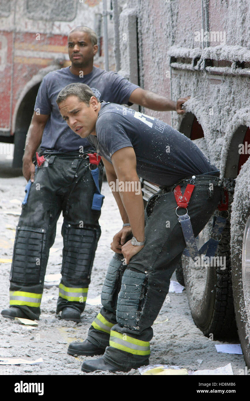 RESCUE ME, Larenz Tate, Daniel Sunjata, 'Sheila', (Season 5, episode 5, aired May 5, 2009), 2004-11. photo: Eric Leibowitz / Stock Photo