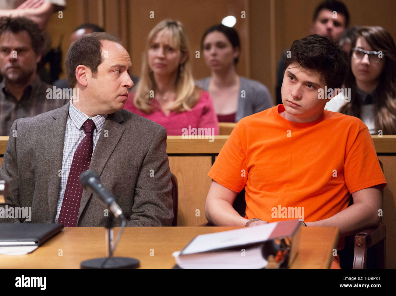 MURDER IN THE FIRST, lr Mateus Ward, Adam Kulbersh in 'Oh, Mexico