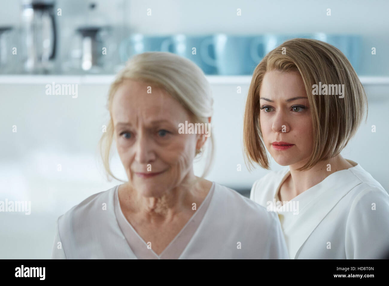 ORPHAN BLACK, lr Rosemary Dunsmore, Tatiana Maslany in 'From Dancing