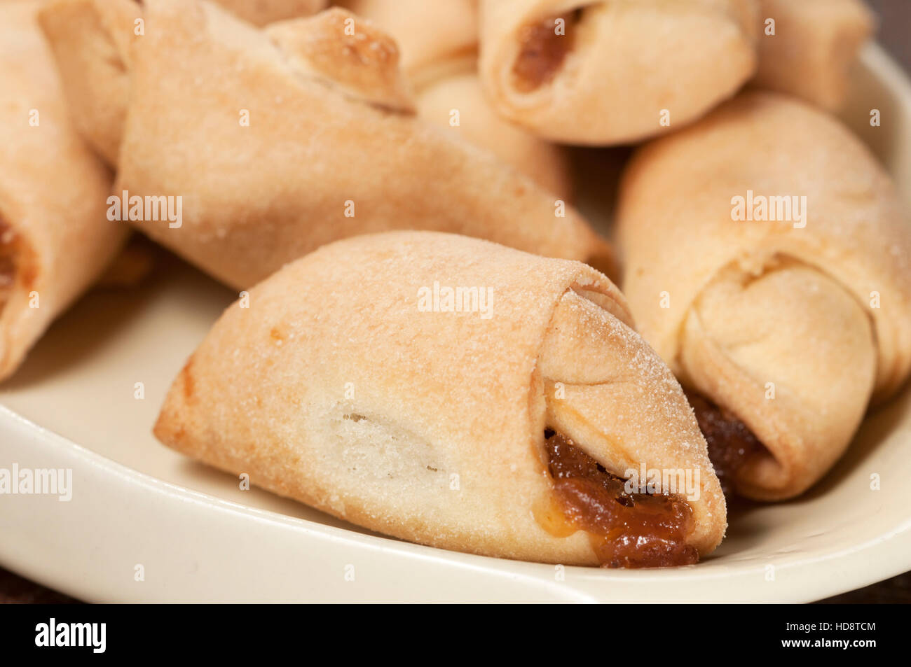 Turnover biscuit, close up shot, local focus Stock Photo Alamy