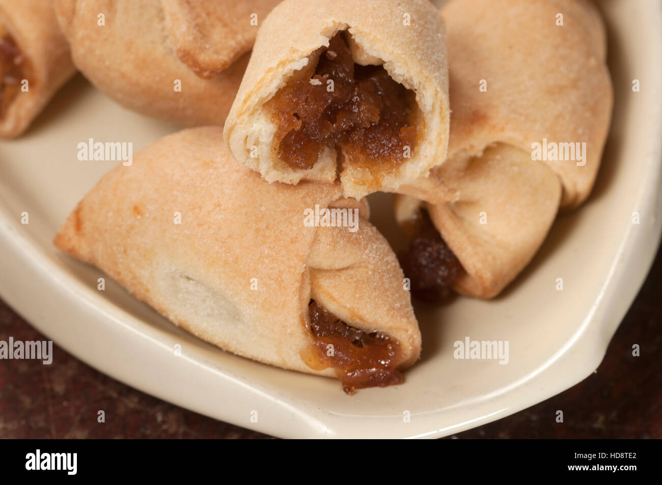 Turnover biscuit, close up shot, local focus Stock Photo Alamy
