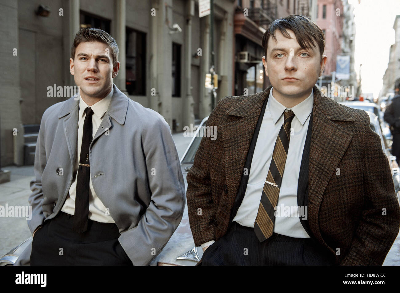 PUBLIC MORALS, lr Austin Stowell, Patrick Murney in 'A Fine Line
