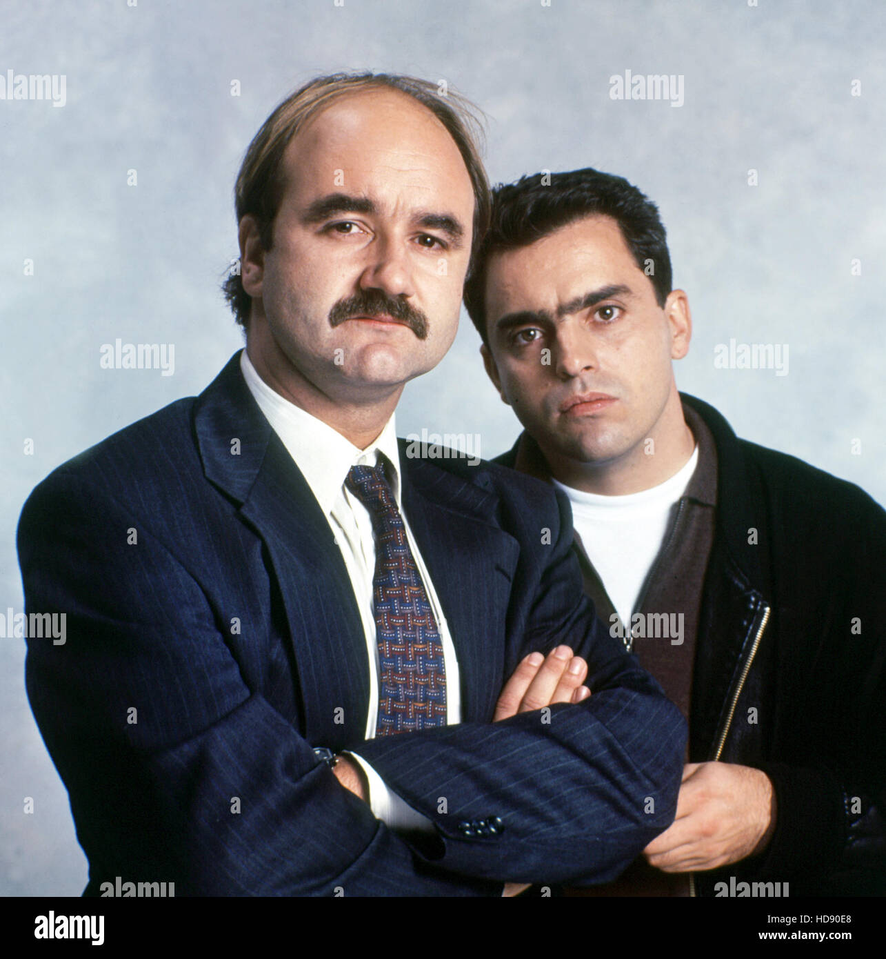 THE THIN BLUE LINE, (from left) David Haig, Kevin Allen, (Season 1