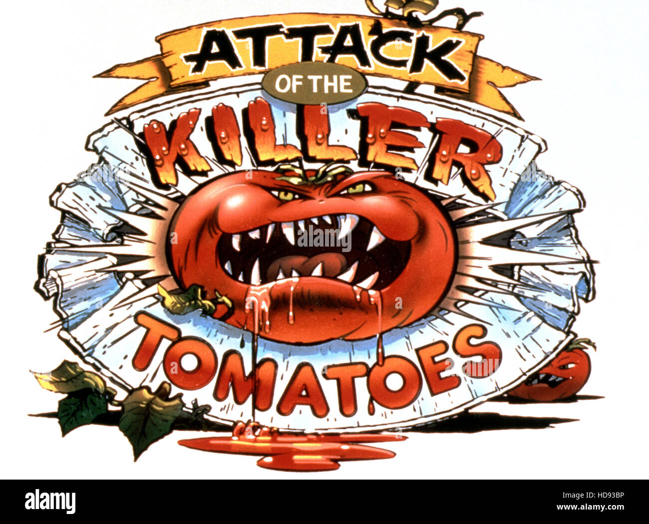 ATTACK OF THE KILLER TOMATOES, logo, 199091. TM and Copyright © 20th
