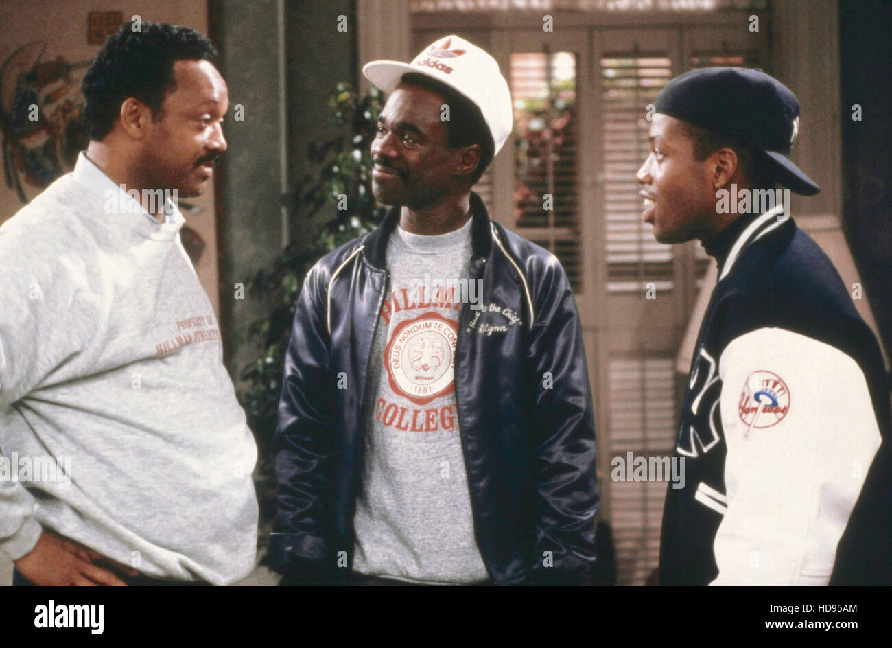 A DIFFERENT WORLD, from left: Jesse Jackson, Glynn Turman, Kadeem