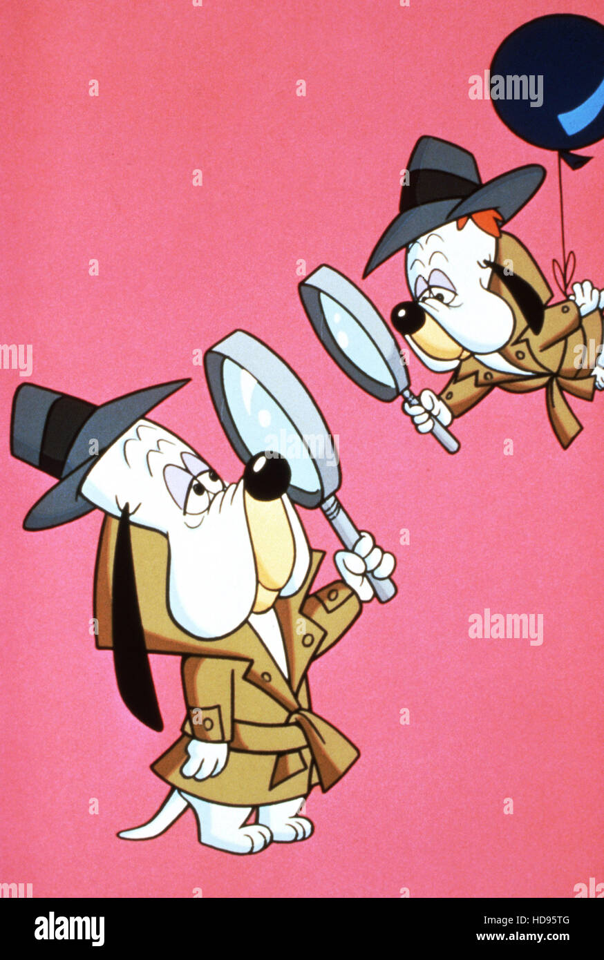 DROOPY: MASTER DETECTIVE, from left: Droopy Dog, Dripple, 1993, © Hanna-Barbera/courtesy Everett Collection Stock Photo