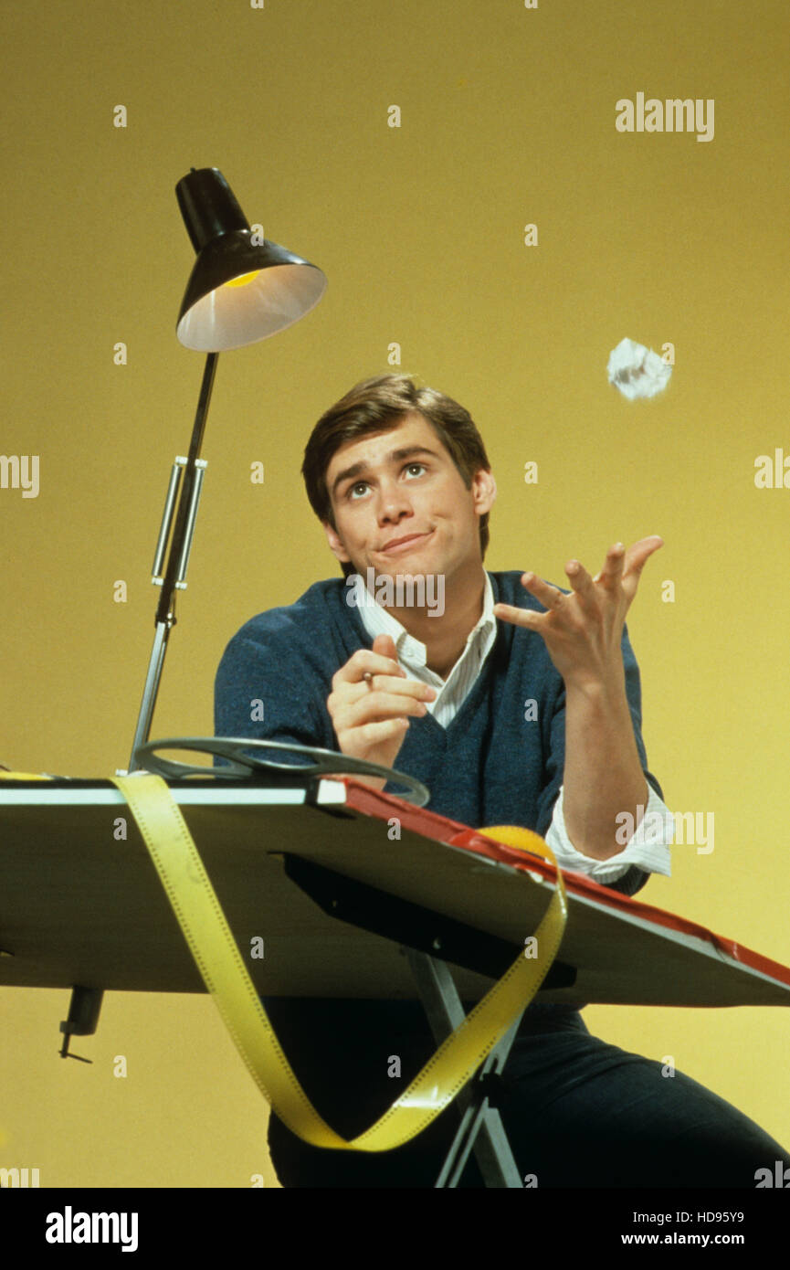 THE DUCK FACTORY, Jim Carrey, 1984. © MTM Enterprises / Courtesy Everett Collection Stock Photo
