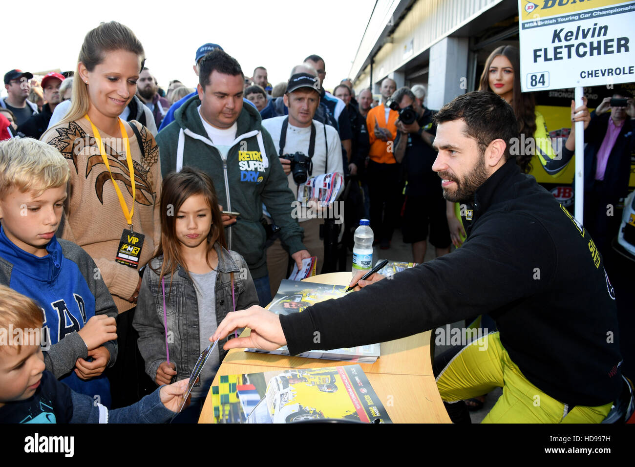 Actor and now professional racing car driver Kelvin Fletcher made