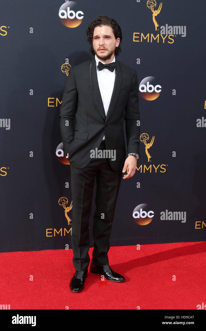 2016 Primetime Emmy Awards - Arrivals at the Microsoft Theater on September 18, 2016 in Los Angeles, CA  Featuring: Kit Harrington Where: Los Angeles, California, United States When: 19 Sep 2016 Stock Photo