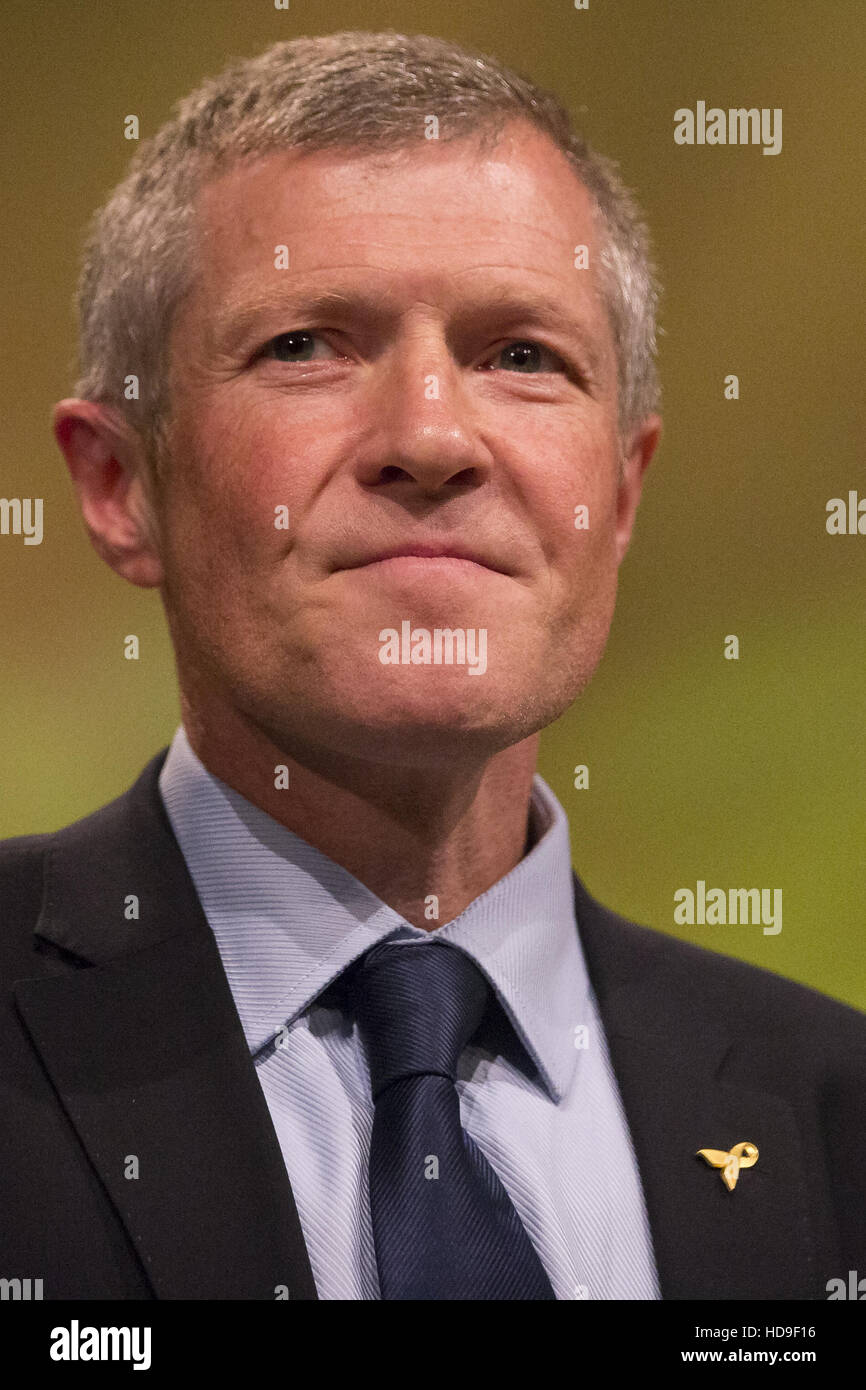 Willie Rennie, leader of the Scottish Liberal Democrats, addressing the