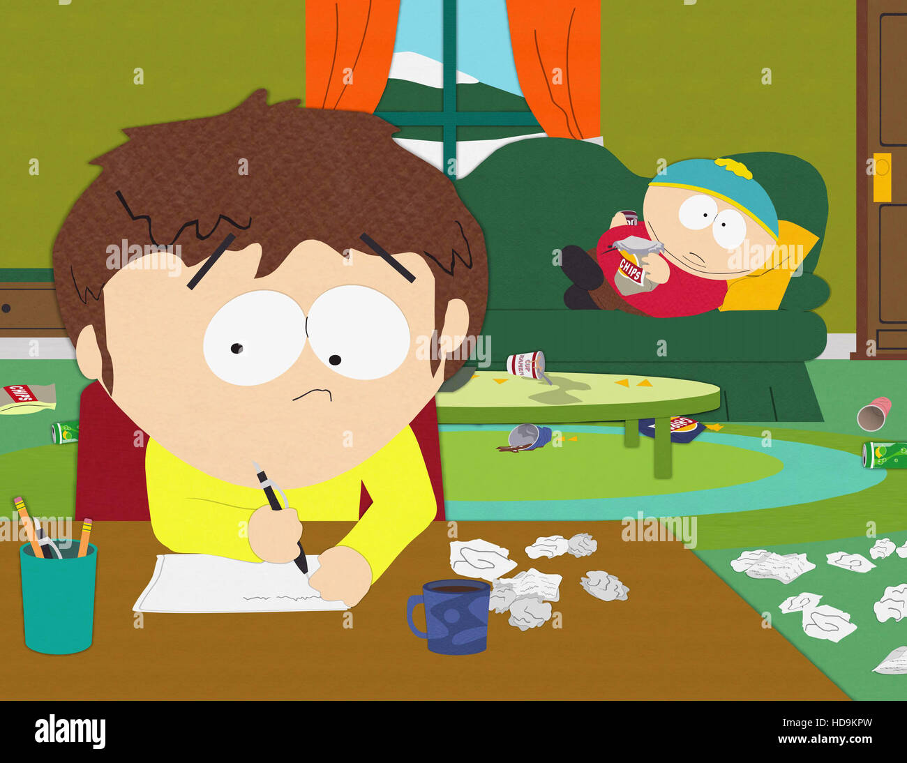 SOUTH PARK, lr Jimmy Valmer, Eric Cartman in 'Fishsticks' (Season 13