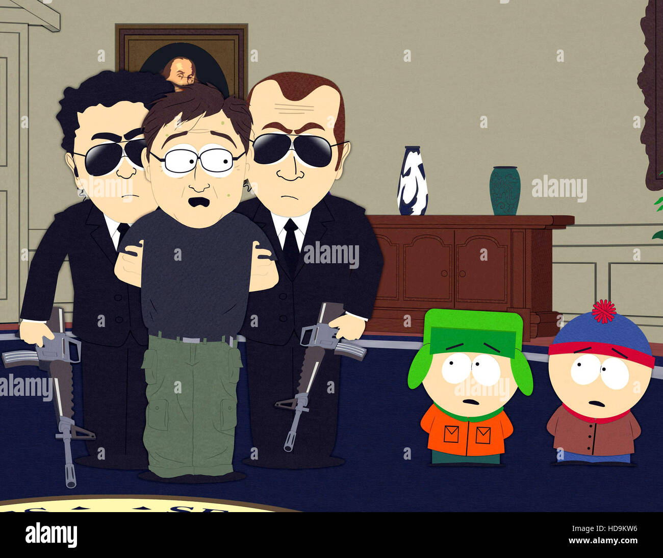 SOUTH PARK, Kyle Broflovski(second from right), Stan Marsh(far right