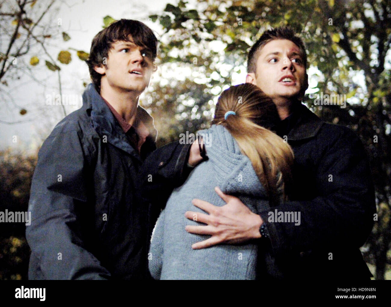 SUPERNATURAL, Jared Padalecki, Nicki Aycox, Jensen Ackles, 'Scarecrow',  (Season 1, aired January 10, 2006), 2005-, photo Stock Photo - Alamy, image size:1300x1021