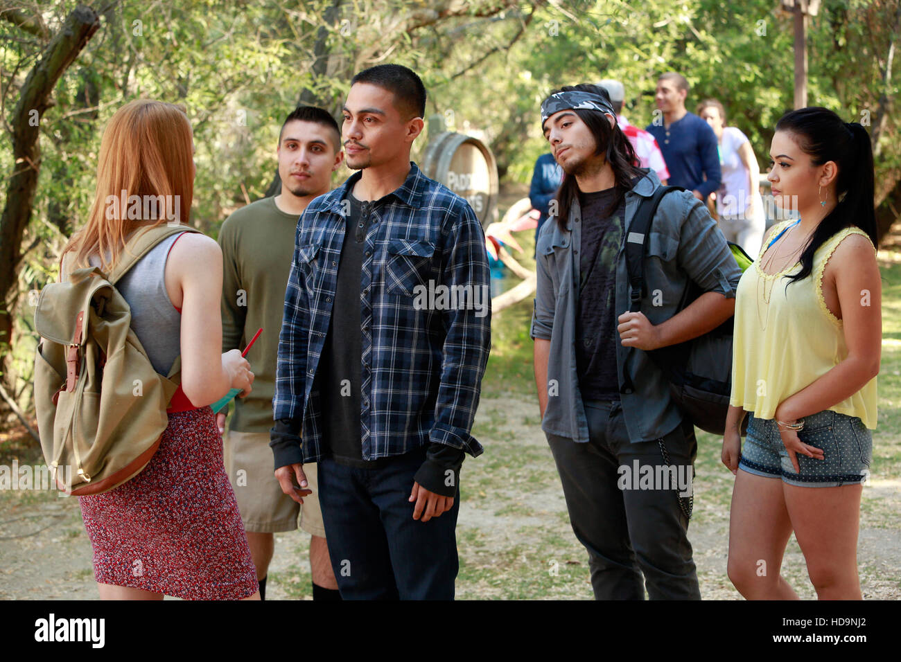 SWITCHED AT BIRTH, Katie LeClerc (left, back to camera), Rene Moran