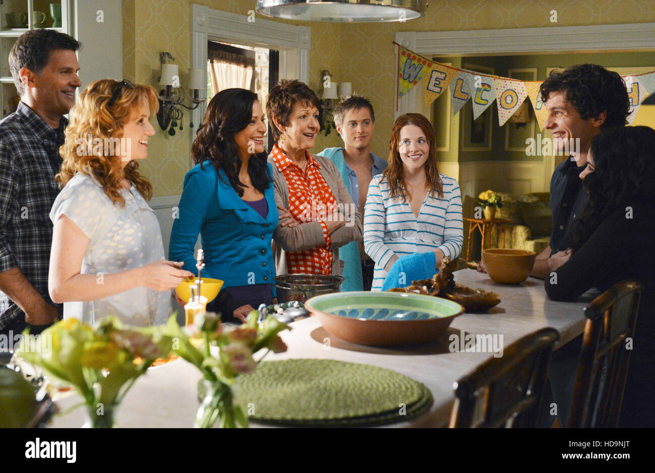 SWITCHED AT BIRTH, (from left) D.W. Moffett, Lea Thompson, Constance