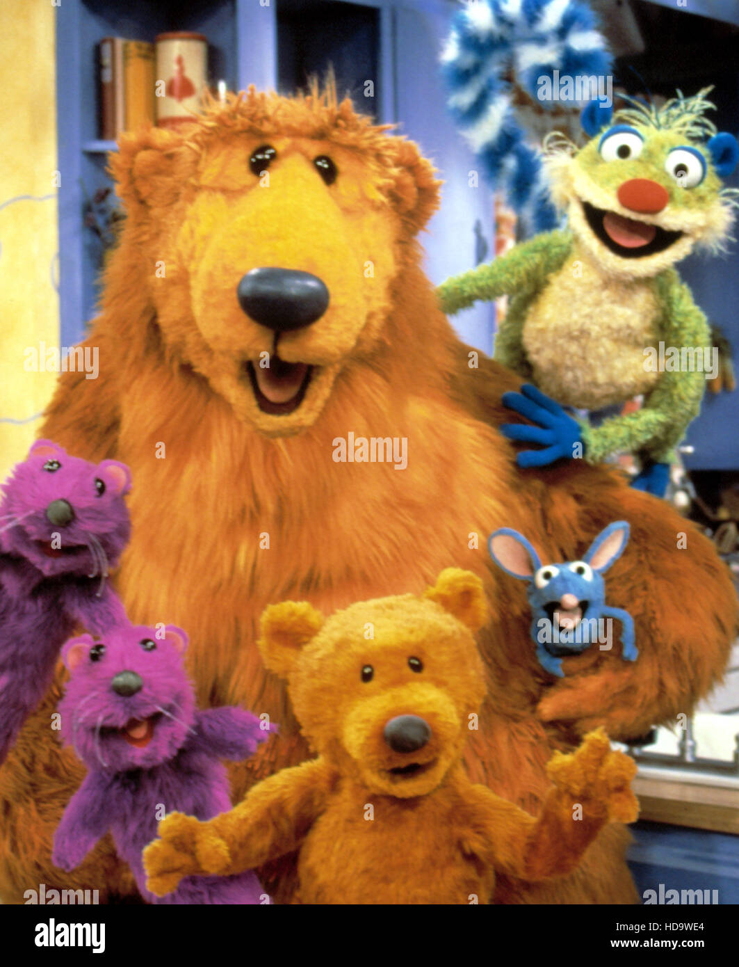 BEAR IN THE BIG BLUE HOUSE clockwise L To R Bear Treelo Tutter BEAR IN THE BIG BLUE HOUSE clockwise L To R Bear Treelo Tutter