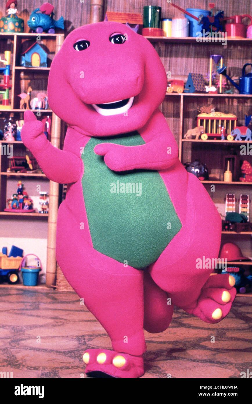 BEDTIME WITH BARNEY: IMAGINATION ISLAND, Barney the Dinosaur, 1994. © NBC / Courtesy: Everett Collection Stock Photo