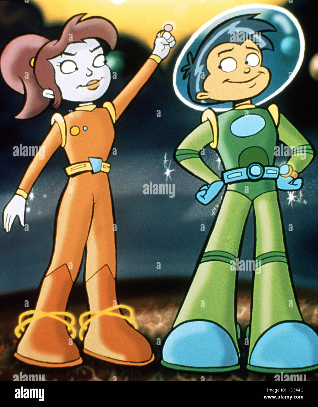 BLASTER'S UNIVERSE, (from left) GC, Max Blaster, 1999. © Nelvana Ltd