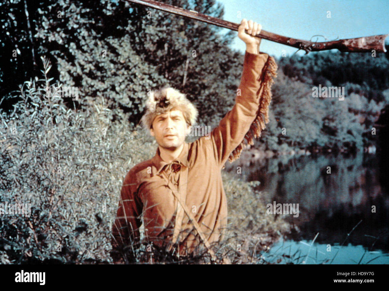 DAVY CROCKETT, Fess Parker, 1954-56 Stock Photo