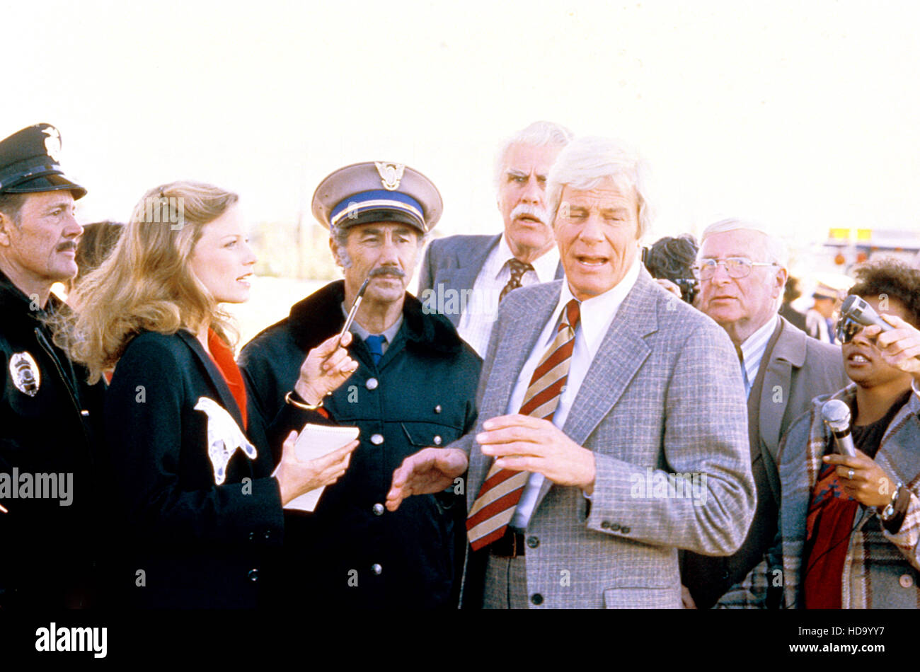 DEATH CAR ON THE FREEWAY, far left Shelley Hack, third from right