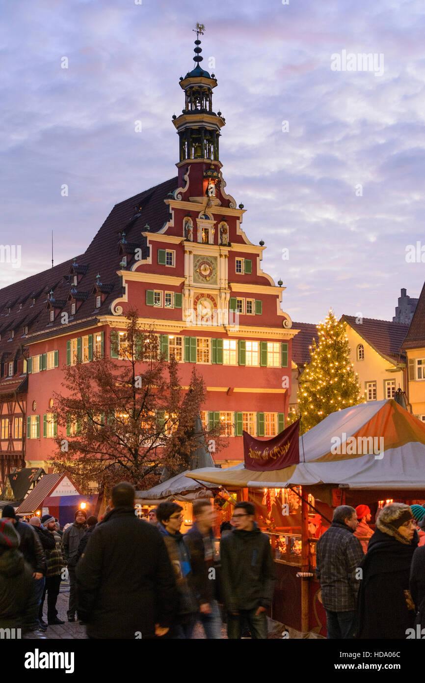 Esslingen am Neckar Christmas market, town hall, market square, Region
