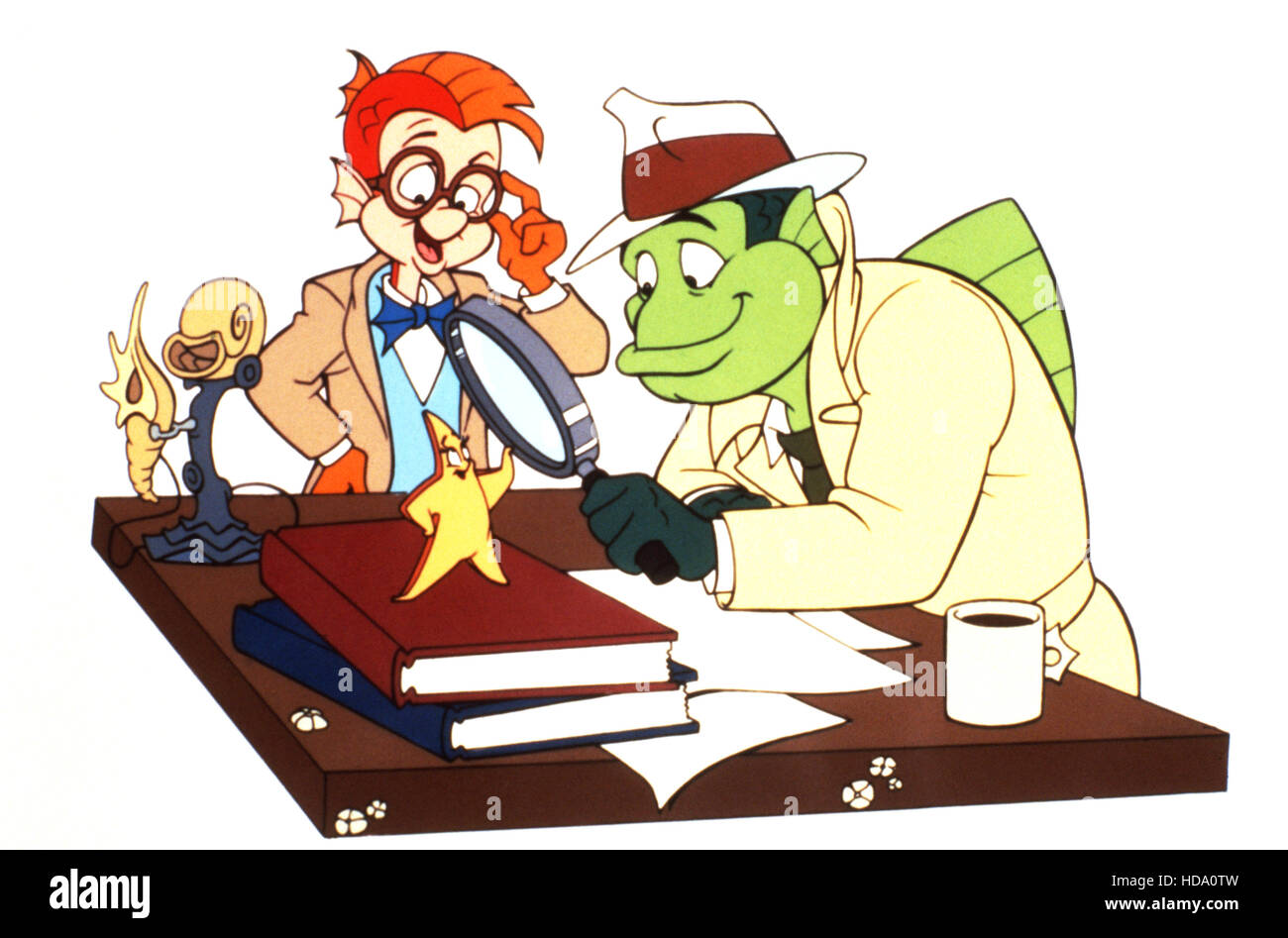 FISH POLICE, from left Tadpole, Inspector Gil, 1992, © Hanna Barbera