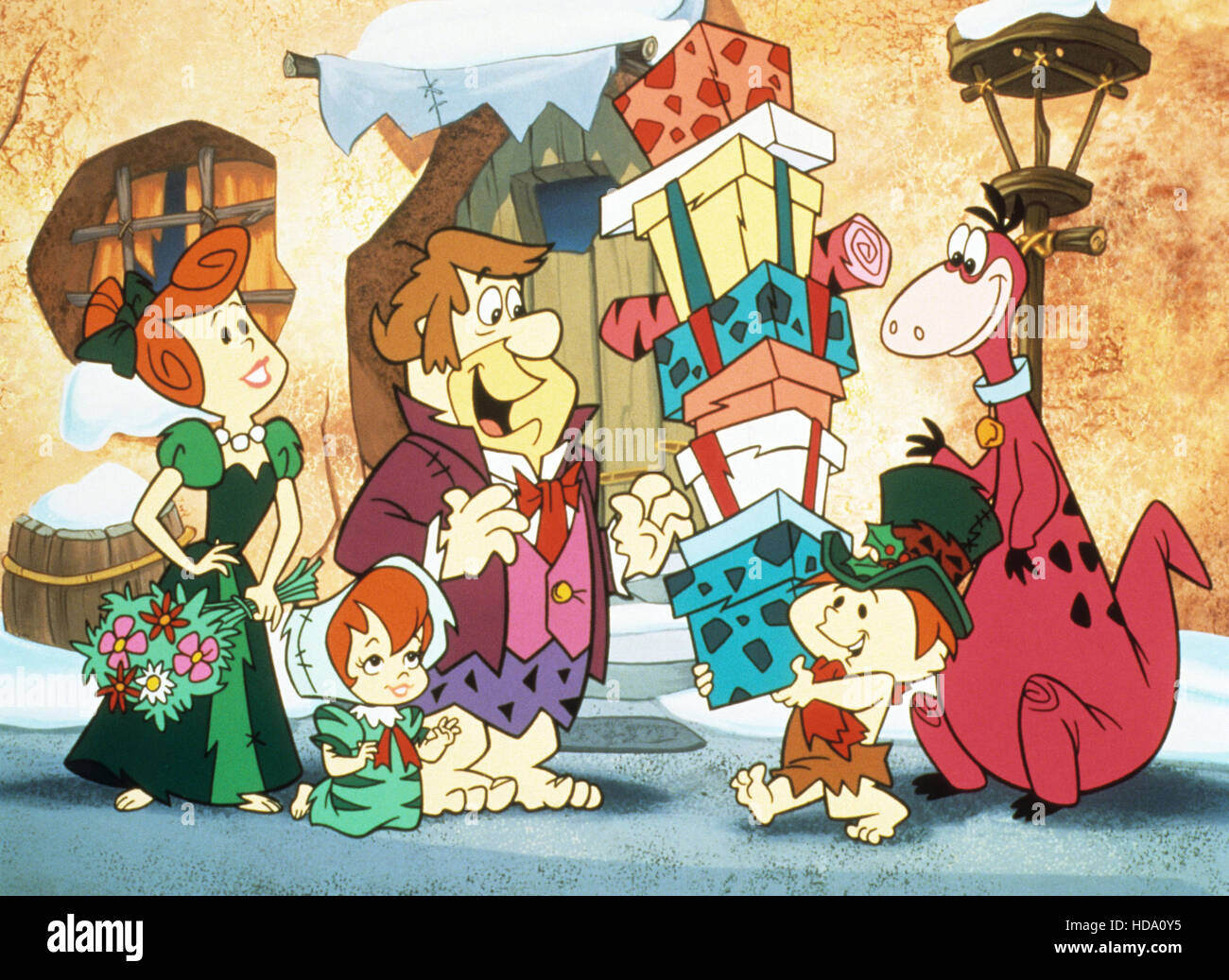 A FLINTSTONES' CHRISTMAS CAROL, (from left) Wilma Flintstone, Peebles Flintstones Christmas Carol