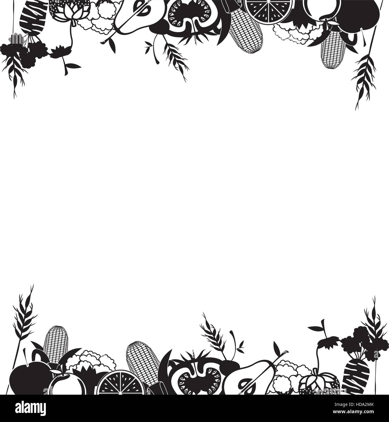 Isolated fruits and vegetables design Stock Vector Image & Art - Alamy