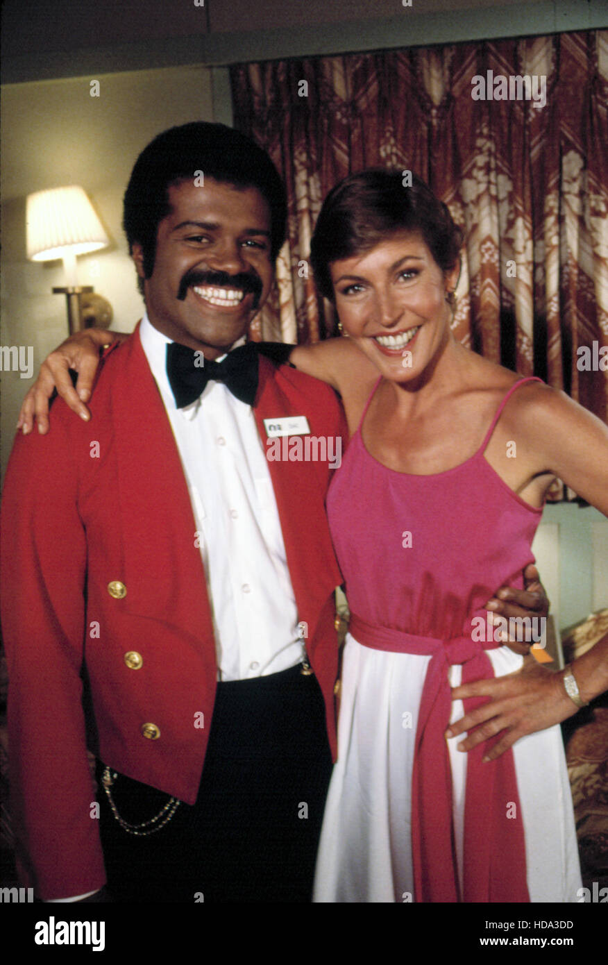 LOVE BOAT, Ted Lange, Helen Reddy, in the episode, (Out Of This World), 1980. Stock Photo