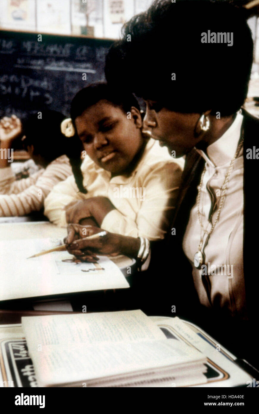 THE MARVA COLLINS STORY, (from left) Tonda Leavy, Cicely Tyson, 1981