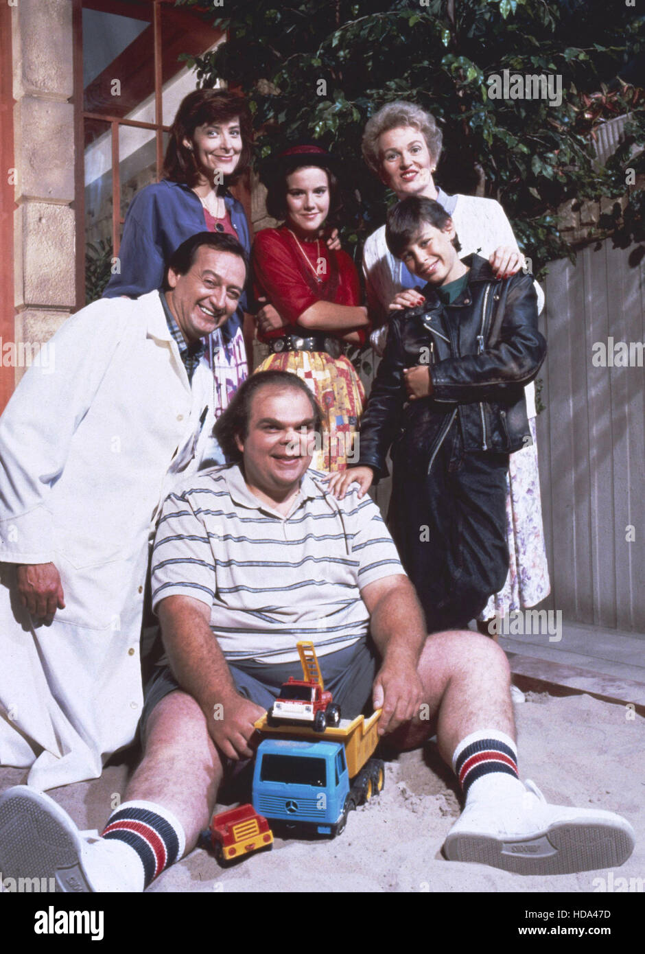 MANIAC MANSION, front from left Joe Flaherty, Buza, rear from